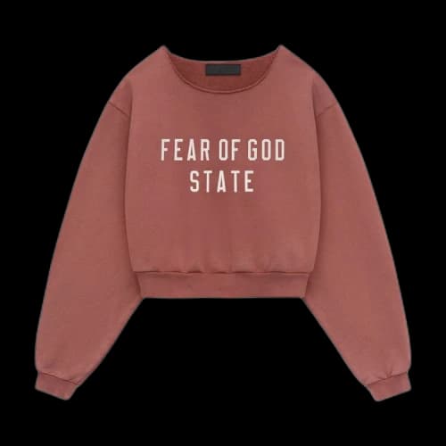 Fear of God Essentials Women's Fleece Hoodie Crimson