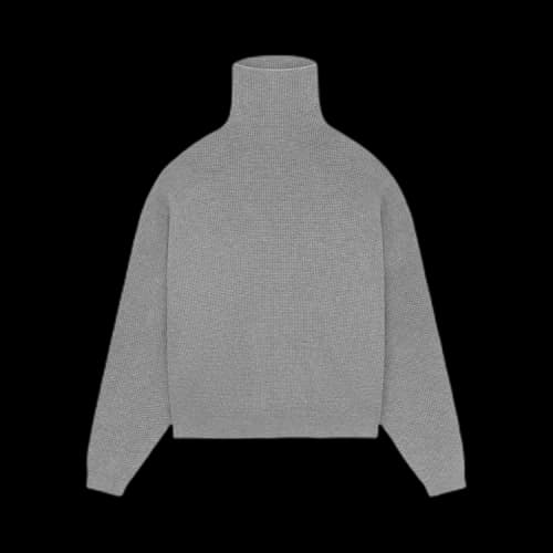 Fear of God Essentials Waffle Turtleneck 'Dark Heather'