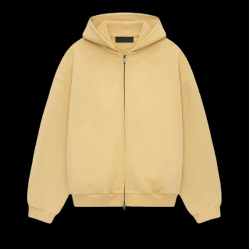 Fear of God Essentials Heavy Fleece Fullzip Hoodie Amber