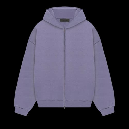 Fear of God Essentials Heavy Fleece Full Zip Hoodie 'Lavender'