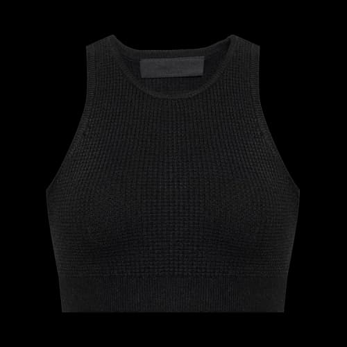 Fear of God Essentials Women's Waffle Sport Tank Top Black