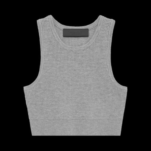 Fear of God Essentials Womens Waffle Sport Tank 'Dark Heather'