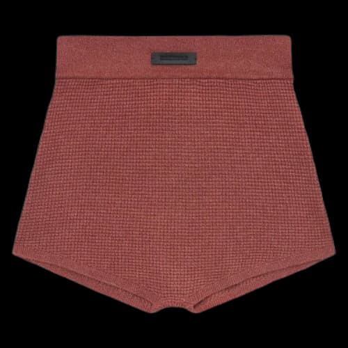 Fear of God Essentials Womens Waffle Boy Short Crimson