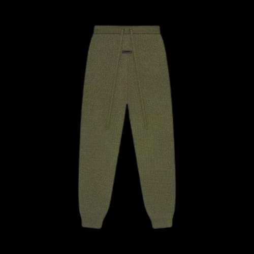 Fear of God Essentials Womens Waffle Fitted Sweatpant Military