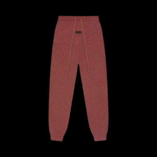 Fear of God Essentials Womens Waffle Fitted Sweatpant Crimson