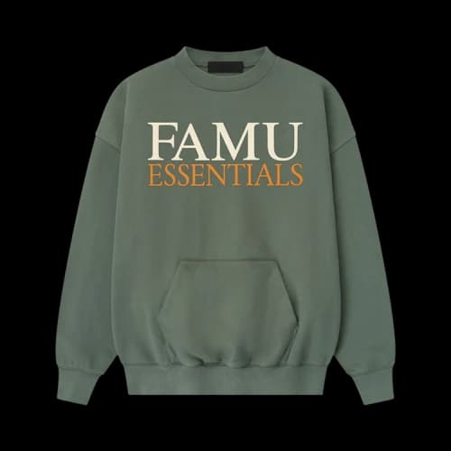 Fear of God Essentials FAMU Sport Crewneck Balsam Green