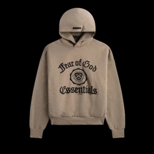 Fear of God Essentials Heavy Fleece Vintage Shrunken Hoodie 'Heather Grey'