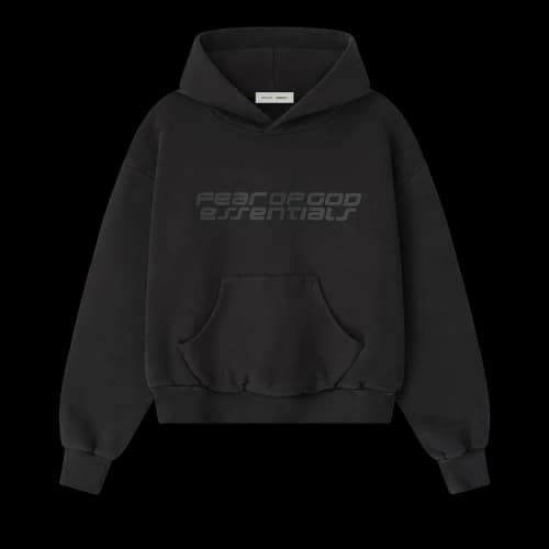 Fear of God Essentials Classic Hoodie 'Vintage Black'