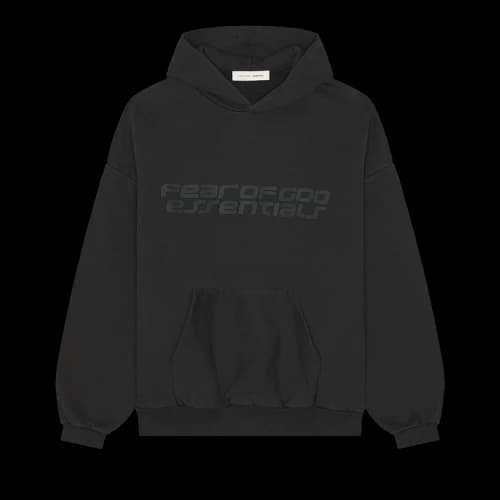 Fear of God Essentials 90's Hoodie 'Vintage Black'