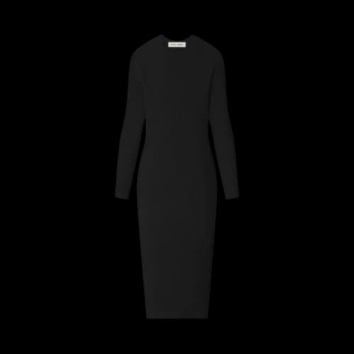 Fear of God Essentials Rib Long-Sleeve Dress 'Vintage Black'