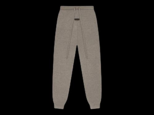 Fear of God Essentials Women's Waffle Fitted Sweatpant Heather Gray