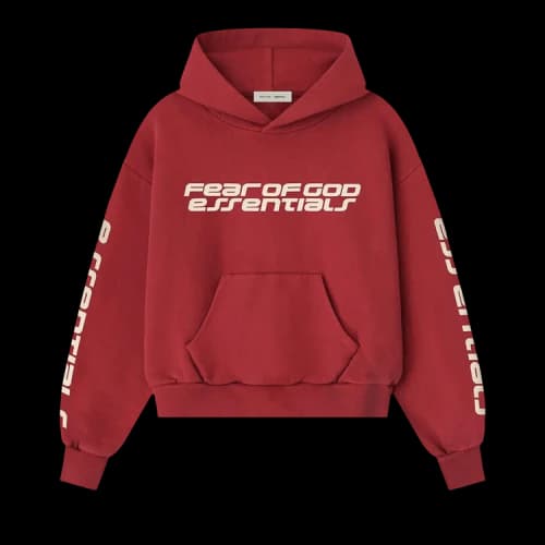 Fear of God Essentials Women's Classic Hoodie Crimson