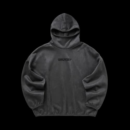 Fear of God Essentials Suede Fleece Modern Hoodie 'Iron Grey'