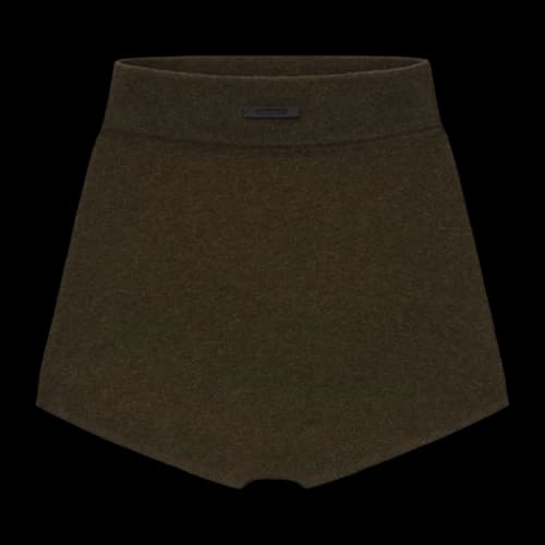 Fear of God Essentials Womens Rib Boy Short Brown
