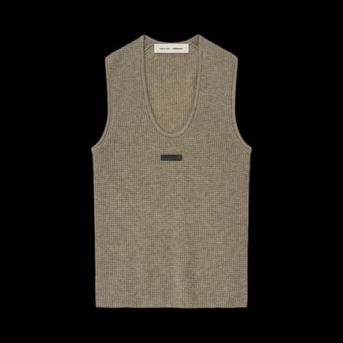 Fear of God Essentials Womens Waffle Tank Homestead Heather