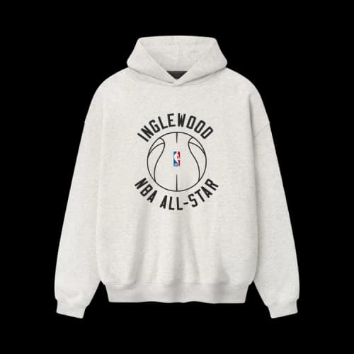 Fear of God Essentials Inglewood x All Star Weekend '26 90s Hoodie 'Oatmeal Heather'