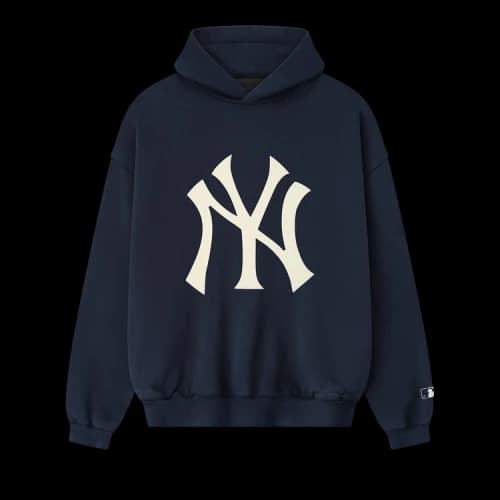 Fear of God Essentials Yankees Sport Hoodie 'Dark Sapphire'