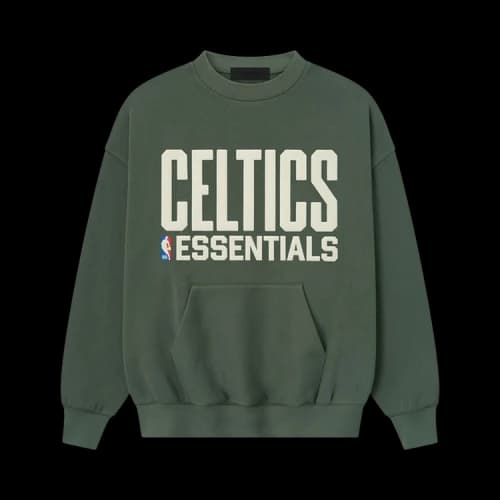 Fear of God Essentials Celtics Sport Crewneck Balsam Green