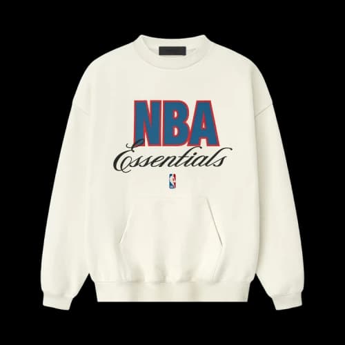 Fear of God Essentials NBA 90s Crewneck Sweatshirt 'Cream White'