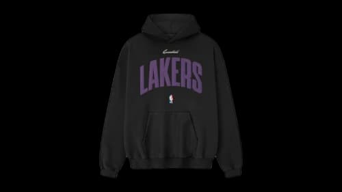 Fear of God Essentials Lakers 90s Hoodie Black