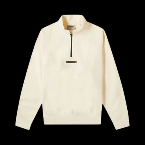 Fear of God Essentials Mockneck Half Zip 'Buttercream'