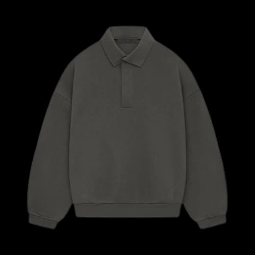 Fear of God Essentials Long-Sleeve Polo 'Ink'