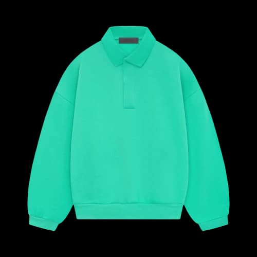Fear of God Essentials Long-Sleeve Polo 'Mint Leaf'