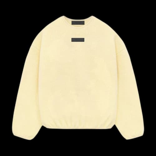 Fear of God Essentials Polar Fleece Crewneck 'Garden Yellow'