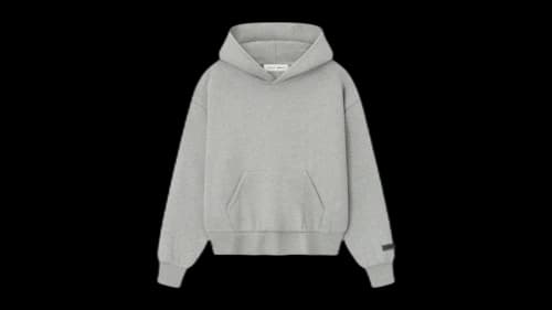 Fear of God Essentials Womens Classic Fleece Hoodie Concrete Heather