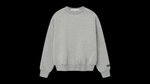 Fear of God Essentials Womens Classic Fleece Crewneck Concrete Heather