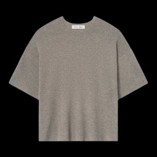 Fear of God Essentials Waffle Short Sleeve Sweater Homestead Heather