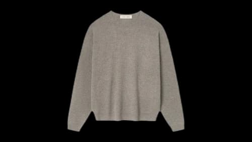 Fear of God Essentials Waffle Crewneck Sweater Homestead Heather