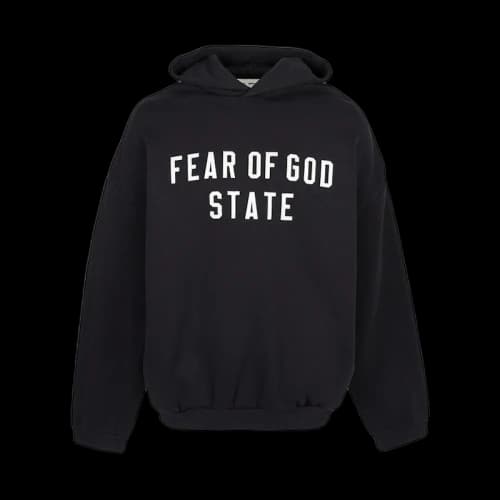 Fear of God Essential Fleece Hood Sweatshirt Black