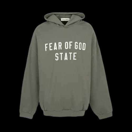 Fear of God Essential Fleece Hood Sweatshirt Khaki