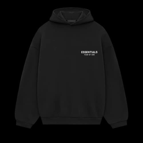 Fear of God Essentials Fleece Hoodie 'Black'