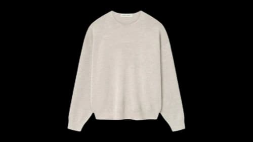 Fear of God Essentials Merino Crewneck Sweater Heather Stone
