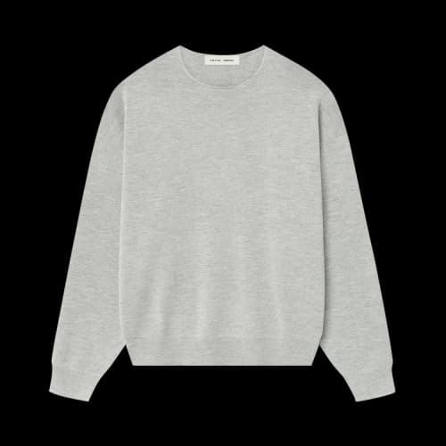 Fear of God Essentials Merino Long Sleeve Crewneck Sweater Concrete Heather