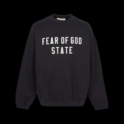 Fear of God Essential Fleece Sweatshirt Black