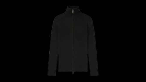 Fear of God Essentials Womens Rib Knit Zip-Up Jacket Jet Black