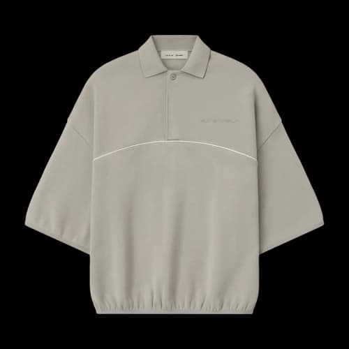 Fear of God Essentials Active Trace Quarter Sleeve Modern Polo 'Seal'