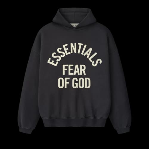 Fear of God Essentials Campus 90's Hoodie 'Faded Black'