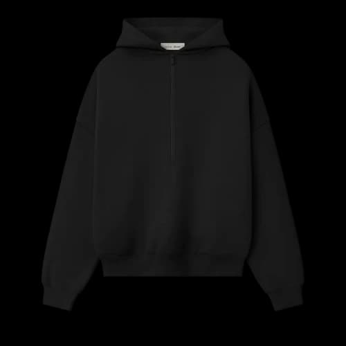 Fear of God Essentials Property Lounge Half Zip Hoodie Black
