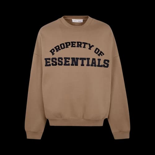 Fear of God Essentials Property Lounge Crewneck Sweatshirt Dune