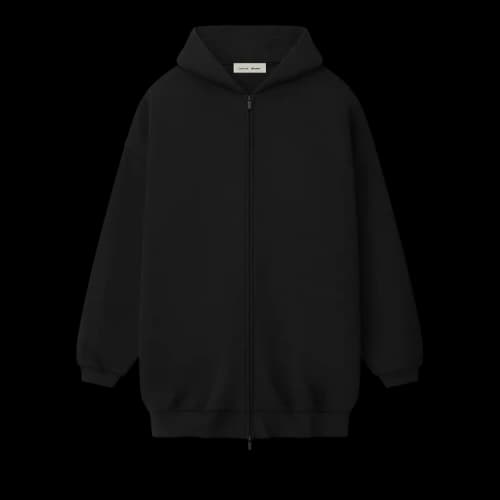 Fear of God Essentials Property Lounge Long Zip Hoodie Black