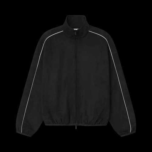 Fear of God Essentials Signature Modern Track With Piping Jacket 'Vintage Black'