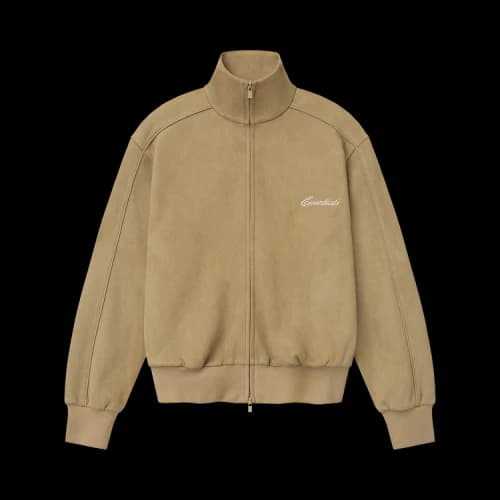 Fear of God Essentials Womens Signature Vintage Track Jacket Dune