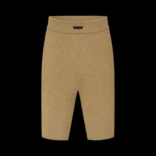 Fear of God Essentials Womens Rib Knit Bike Short Dune
