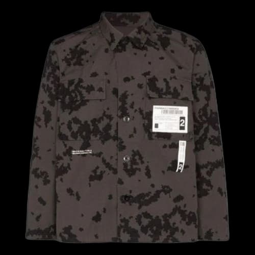 NEIGHBORHOOD Camouflage Printing Straight Shirt Jacket Gray