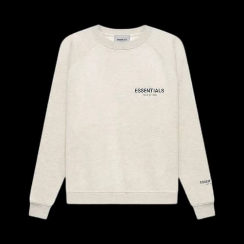 Fear of God Essentials Pullover Crewneck 'Light Heather Oatmeal'