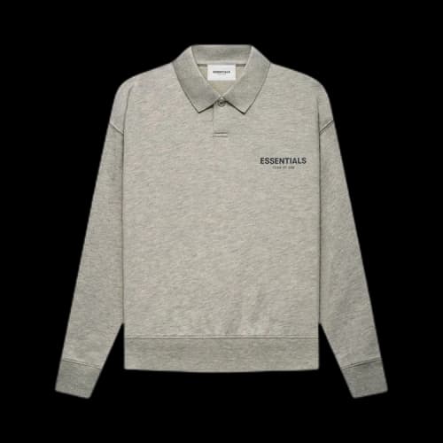 Fear of God Essentials Kids Long-Sleeve Polo 'Oatmeal'